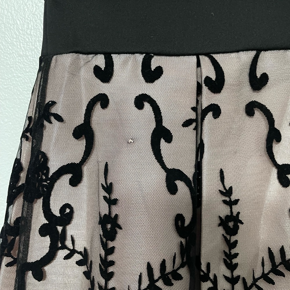 DRESSBARN ROZ & ALI Black & Blush Lace Dress - Picture 6 of 12